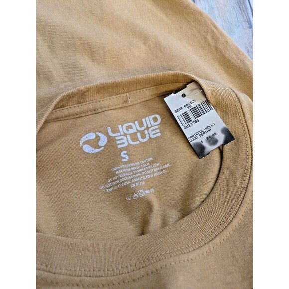 NWT Grateful Dead Liquid Blue Bertha Skull Graphic Tee Small Hippie Jam Band - Picture 4 of 6